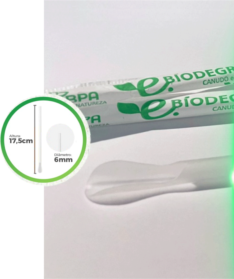 canudo mexedor biodegradável